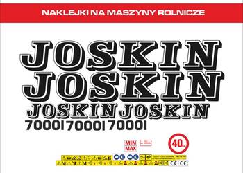 Naklejki beczka JOSKIN - każdy model. MOCNE, ODPORNE