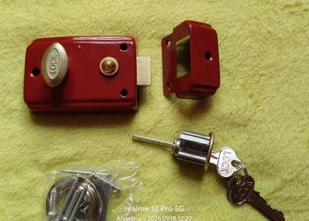 Zamek do drzwi czerwono złoty single tonigue door locks