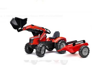 Koparko-ładowarka Massey Ferguson S8740 z przyczepą F4010AM