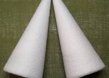 Stożek Styropianowy Baza Choinka Ozdoba Sznurek Bawełna Handmade 20 cm Stożek Styropianowy Baza Choinka Ozdoba Sznurek Bawełna Handmade 20 cm