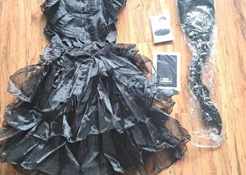 nowy strój Wednesday Addams na wzrost 130 cm