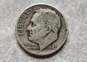 147) USA srebro - 10 Centów - 1947 r.