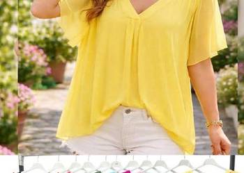 Bluzka elegancka V jedwab UNI SLIM SIZE od XXS/XS - S/M różne kolory Włochy