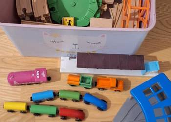 Kolejka drewniana kilka zestawów