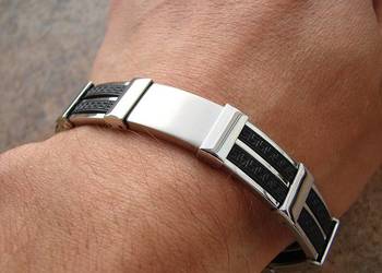 Męska bransoletka ze stali chirurgicznej stainless steel
