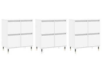 Szafki 3 szt. biały materiał drewnopochodny WM-3190189