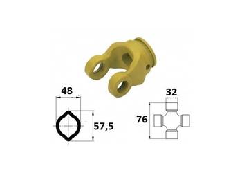 Widłak profilowy na rurę owalną 48x57 04231