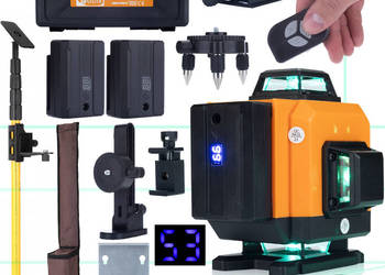 Poziomica Laserowa Rosfix Orange Tiger 16 Linii | 285 cm, Walizka, Okulary