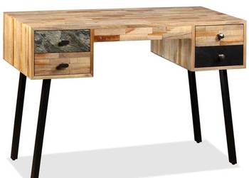 vidaXL Biurko, lite drewno tekowe z odzysku(SKU:245402)