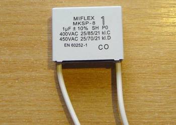 Kondensator rozruchowy 1,0µF MKSP-8 Miflex