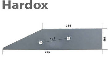 Płoza krótka HARDOX 27371602/P części do pługa RABEWERK