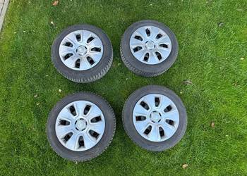 Komplet kół zimowych 16" Nokian WR D4 195/60 R16 + Felgi + Kołpaki Škoda
