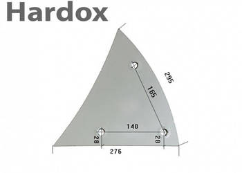 Pierś HARDOX 930770350/L 930770370/L do pługa POTTINGER