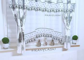 Komplet Zasłony i firanka Firany do pokoju kuchni