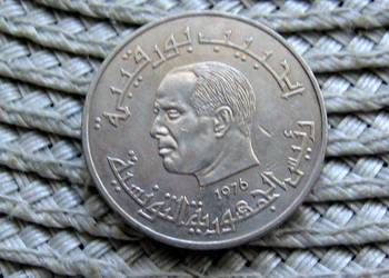 Tunezja 1/2 Dinara 1976r