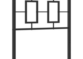 Metalowe wezgłowie czarne 80 cm WM-374268