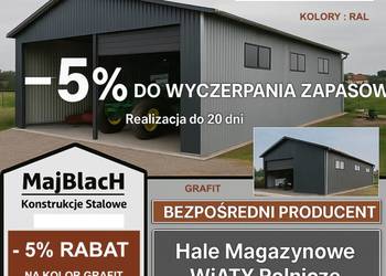 A57-Wiata Rolnicza - HALA | Garaż Blaszany | Magazyn | PRODUCENT Maj-Blach
