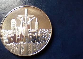 Stare monety 100 000 zł 1990 Solidarność Typ A  Polska srebro