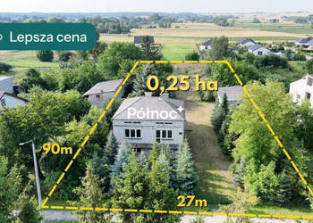 Dom z dwoma mieszkaniami. Duża działka 0,25 ha