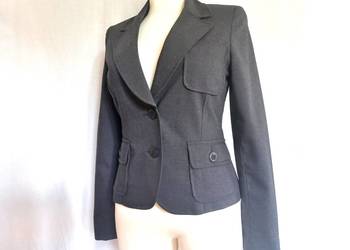 ŻAKIET szary Elegancki r. 36/38 NOWY