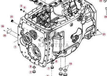 Valtra S274 S294 S324 S394 Fendt S927 S930 S933 S939 ML260 Obudowa Skrzyni…