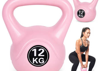 Kettlebell kettle 12 kg do ćwiczeń hantla kula odważnik obciążenie ciężar…