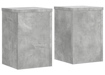 Podstawki pod doniczki 2 szt. szarość betonu 20x20x30 cm WM-852900