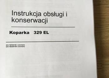 dtr instrukcja obsługi koparka caterpillar 329EL i inne