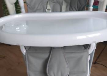 Krzesełko do karmienia i elektryczna huśtawka 2 w 1 Caretero Indigo Grey