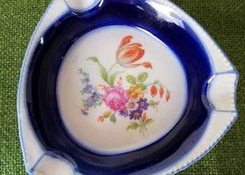 Stara porcelana popielniczka z cobaltem