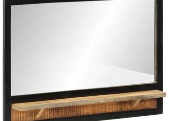 vidaXL Lustro z półką, 80x8x55 cm, szkło i lite drewno mango(SKU:358579)