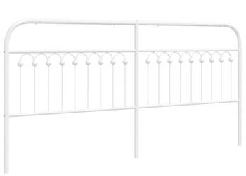 Metalowe wezgłowie białe 193 cm WM-376686