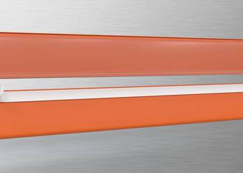 Listwa cenowa DBR-39 990 mm na regał 1 metr Kolor POMARAŃCZOWY RAL 2008