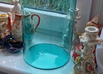 słoje szklane zabytkowe huta szkła NIEMIEN dwa stare -wymiary podane