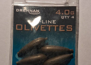 Ciężarki wędkarskie w kamuflażu Camo Bronze Drennan In-Line Olivettes 4,0 g