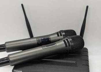 bezprzewodowy system mikrofonowy UHF podwójny mikrofon karaoke