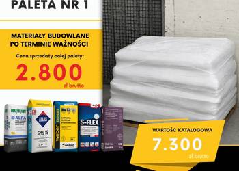 Materiały budowlane- sprzedaż palety