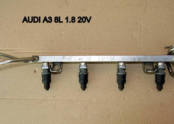 LISTWA WTRYSKOWA AUDI A3 8L 1.8 20V 06A133317B , 06A906031A