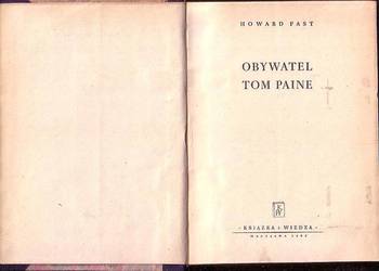 (0486) OBYWATEL TOM PAINE – HOWARD FAST