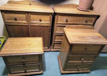 komody szafki z szufladami zamykane sosnowe