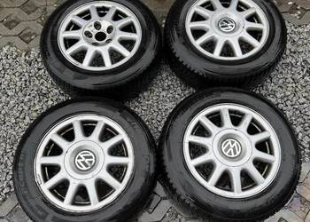 Felgi VW 5x112 Opony zimowe 195/65/15” Hankook Audi Seat Skoda Passat