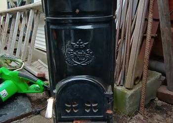 Stary piecyk typu koza emalia żeliwo