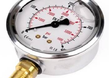Manometr dolny radialny MG1-63 400 bar gwint 1/4"