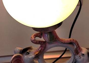 lampka ceramiczna słonie