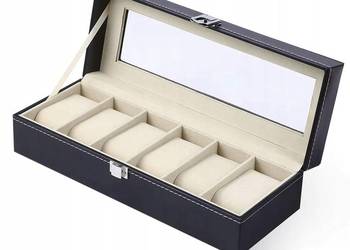 PUDEŁKO SZKATUŁKA ETUI NA ZEGARKI EKO SKÓRA