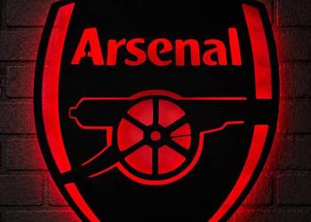 Lampka ścienna LED Arsenal FC – Neon / Dekoracja kibica (Podświetlana)