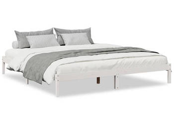 Dłuższe łóżko bez materaca lite drewno sosnowe 180x210 cm WM-852411