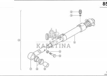 Claas Lexion 600 HYDR.SIŁOWNIK KPL 0000406761 (Siłownik hydrauliczny, rozł…