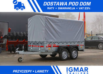 Temared PRO 2612/2 przyczepa dwuosiowa DMC 750 kg z plandeką 110 cm