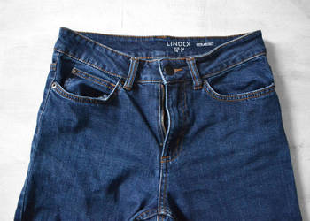 jeansowe szorty z wysokim stanem S bermudy Lindex jeansowe szorty z wysokim stanem S bermudy Lindex